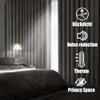 YUHUILI Blackout Curtains with Grommets, 240 x 320 cm, Solid Cream view 2