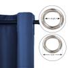 YUHUILI Blackout Curtains with Grommets, 240 x 320 cm, Solid Cream view 4
