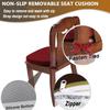 MCNDSI Half-Round Linen Chair Cushion with Memory Foam view 4