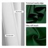 GUOZHEN Blackout Curtain 200 x 130 cm, Thermal and Sun Protection, Eyelet Curtain Panel for Living Room, Washable, White view 3