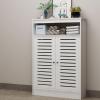 WXXZCE Radiator Cover, Decorative PVC Cabinet, Waterproof, 31 × 35 × 10 in view 1