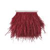 Wambere 1 Meter Ostrich Feather Trim, Burgundy view 1