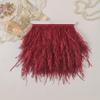 Wambere 1 Meter Ostrich Feather Trim, Burgundy view 2