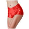 Cexiakong Women's Metallic Wet-Look High-Waisted Hot Pants view 1