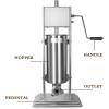 Manual Commercial Stainless Steel Churro Maker with 4 Nozzles view 3