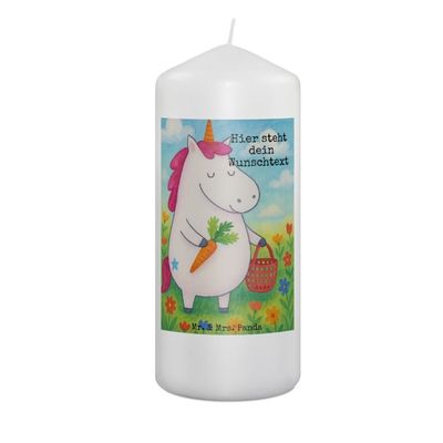 Mr. & Mrs. Panda Personalized Unicorn Candle, Vegan Design, 19 x 8 cm