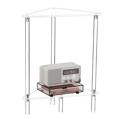 Triangle-Shaped Side Table Organizer