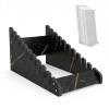 RTTZBOZ Plate Stand, 10-Slot Sample Display Rack for Floor Tiles and Other Slab Materials (52 x 27 cm/20 x 11 in) view 1