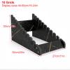 RTTZBOZ Plate Stand, 10-Slot Sample Display Rack for Floor Tiles and Other Slab Materials (52 x 27 cm/20 x 11 in) view 2