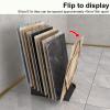 RTTZBOZ Plate Stand, 10-Slot Sample Display Rack for Floor Tiles and Other Slab Materials (52 x 27 cm/20 x 11 in) view 4