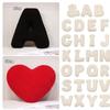 UICMNSI English Alphabet Letter Throw Pillow, Plush Decorative Cushion (B) view 3