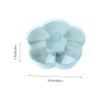 Green Compartmented Snack Bowl with Lid view 2