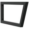 Homgoday Steel Trapezoidal Washbasin Bracket, 25 x 55 cm, Black, 100 kg Capacity, Model 4007288 view 4