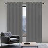 GUOZHEN Blackout Curtain, 210 x 130 cm, Dark Gray, with Eyelets view 1