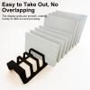 RTTZBOZ Tile Stand, Floor Stand for Panels, Small Easels for Display, Double-Sided Tile Panel Holder for Retail Stores (White, 3.1 cm/1.2 in) view 3