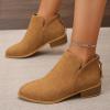 Yowablo Women's Lined Winter Shoes, Gold, Size 38 view 3