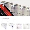 SHUODAOCO Abstract Fabric Shower Curtain, 150 W x 200 L cm, with Hooks view 4