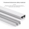 1-Piece Quiet Double-Groove Sliding Rail for Glass Doors, 35 mm, 140 cm view 2