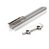 1-Pc. 5 mm Glass Sliding Door Track, Dual-Channel Aluminum Guide Rail with Stainless Steel Rollers, 70 cm view 1