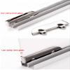 1-Pc. 5 mm Glass Sliding Door Track, Dual-Channel Aluminum Guide Rail with Stainless Steel Rollers, 70 cm view 4