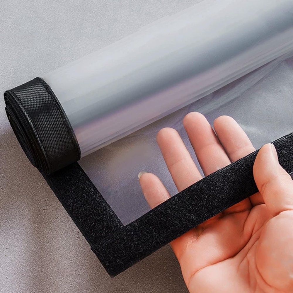ZHUOZ1T Thermal Window Insulation Film, Transparent, Reusable, Customizable, 60 x 240 cm