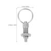 STOBAZA Stainless Steel Spring-Loaded Locking Pin with Pull Ring for Utility Trailers view 2