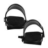 Mikinona Fitness Bike Pedals, Black, with Adjustable Straps, 1 Pair view 1