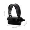 Mikinona Fitness Bike Pedals, Black, with Adjustable Straps, 1 Pair view 2