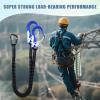Fall Protection Harness with Shock-Absorbing Lanyards and Hooks view 3