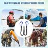 Fall Protection Harness with Shock-Absorbing Lanyards and Hooks view 4