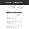 304 Stainless Steel Expansion Eye Bolts, M6 x 60 mm, 5-Pack view 2