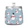 Mnsruu Snowman Ashtray, White, Odor-Sealed Stainless Steel view 2