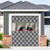 244–549 cm Magnetic Thermal-Insulated Garage Door Curtain, Gray, 460 × 300 cm view 1