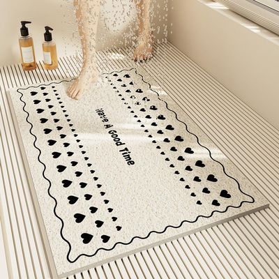 Pevfeciy 100 x 100 cm Luffa Non-Slip Bathtub Mat