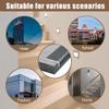 Gray Aluminum Stair Edge Profile, 100/150 cm, Anti-Slip L-Shape, Silver view 4