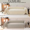 Generic Soft Plush Sofa Throw Cover, Yellow, 230 x 130 cm view 3