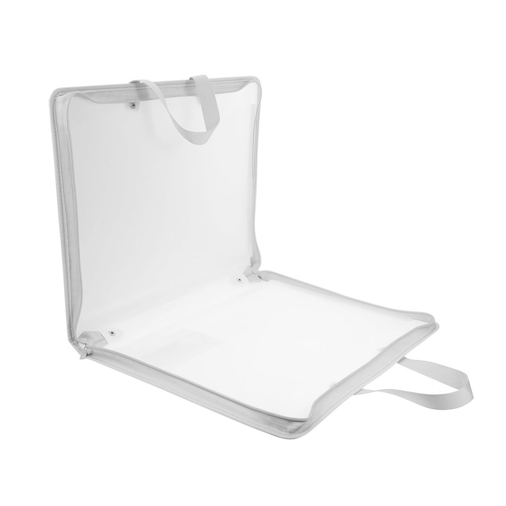 STOBAZA Portable White PP Art Supply Bag
