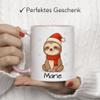 Kiddle-Design Personalized Name Mug for Kids, Pink Sloth Christmas Mug view 3