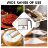 Spice Container Box with 3 Compartments, Lid and Spoon, Airtight Storage Organizer view 4