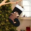 WHJSHOP Mole with Carrot Print Christmas Stocking for Halloween, Christmas and New Year Decor view 2