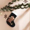 WHJSHOP Mole with Carrot Print Christmas Stocking for Halloween, Christmas and New Year Decor view 3