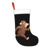 WHJSHOP Mole with Carrot Print Christmas Stocking for Halloween, Christmas and New Year Decor view 4