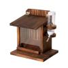Wall-Mounted Wooden Squirrel Feeder view 1