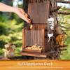 Wall-Mounted Wooden Squirrel Feeder view 2