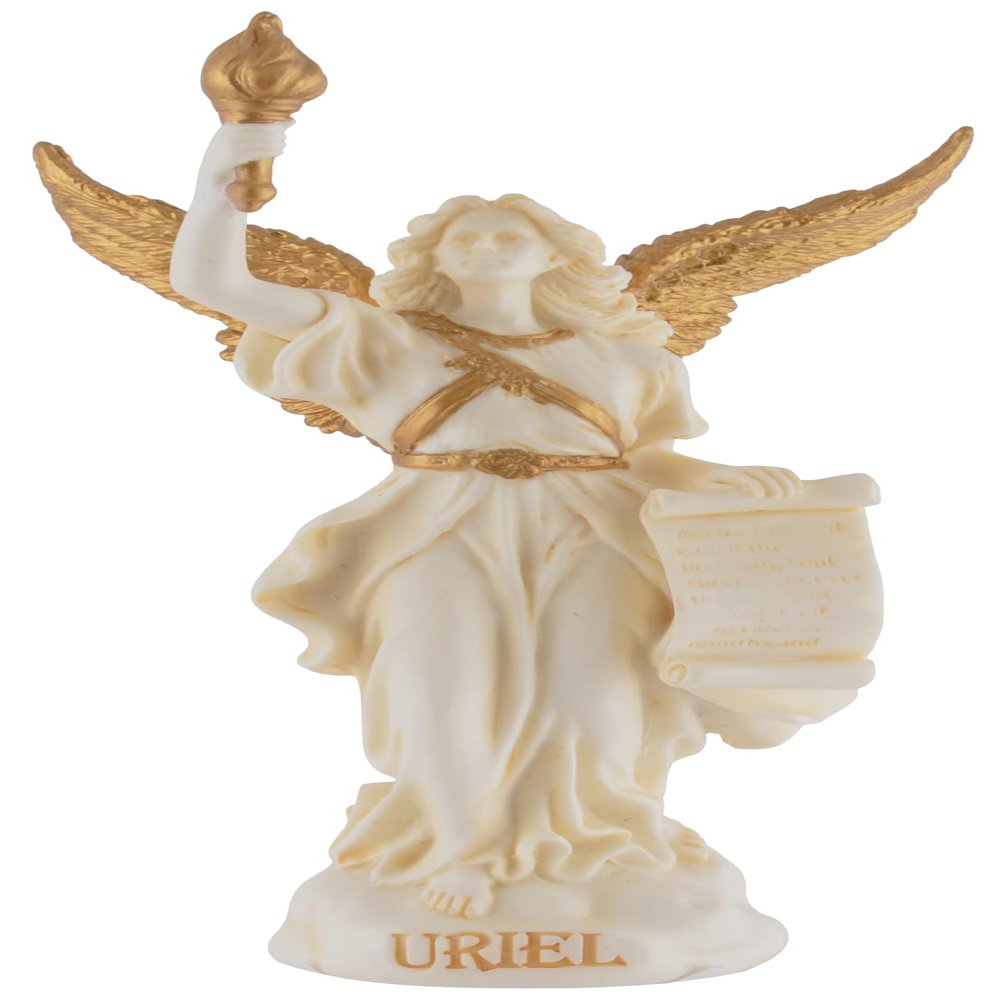 Archangel Uriel, Angel of Wisdom, Miniature, Hand-Painted Gold, Veronese Collection, 708-78194