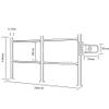 Automatic-Closing Metal Safety Gate, Spring-Loaded One-Way Swing Gate view 2