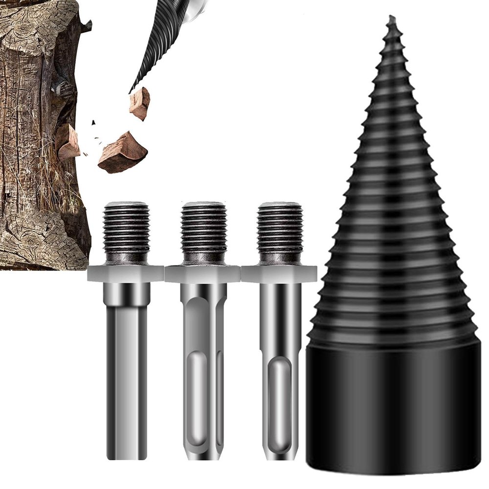 Heavy-Duty Log Splitter Drill Attachment