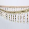 WUPNGS 2-Meter Braided Beaded Fringe Trim for Sewing, Polyester Tassel Trim for Home Decor, Curtains and Sofas (Pink) view 3