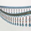 WUPNGS 2-Meter Braided Beaded Fringe Trim for Sewing, Polyester Tassel Trim for Home Decor, Curtains and Sofas (Pink) view 4