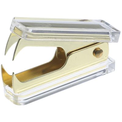 Gold ABS Metal Staple Remover, Compact